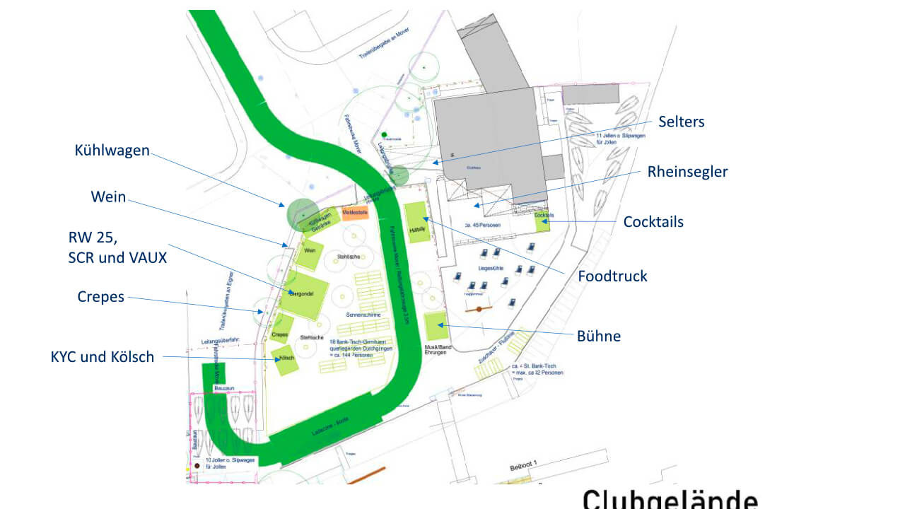 Lageplan Clubgelände.